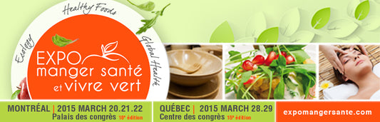 image annoncant expo manger sante le 21-22 mars, 2015 a Montreal