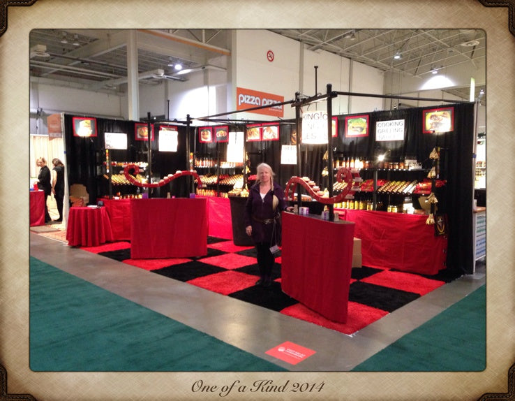 Peppermaster Booth with Tina Brooks as seen at the One of a Kind Show, 2014.