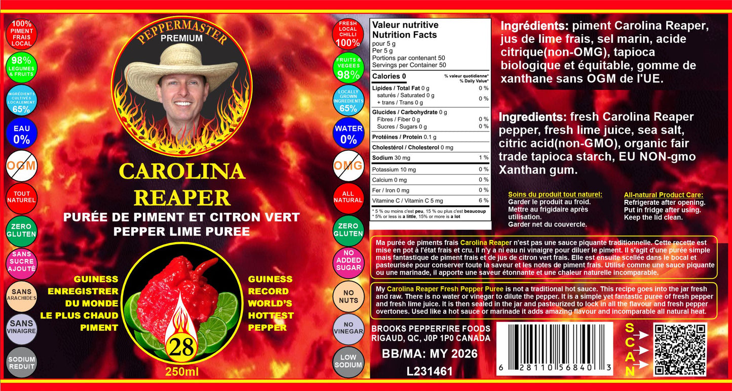 Purée de Carolina Reaper