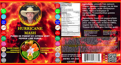 Hurricane Mash. The Original Pepper Lime Puree Hot Sauce. image 3