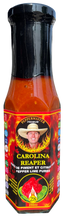 Load image into Gallery viewer, Carolina Reaper Hot Sauce. Our Hottest Pepper Sauce. 70% Pure Reaper Mash
