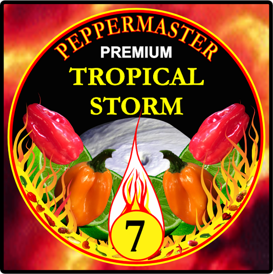 Sauce piquante Tropical Storm | Piment moyen, saveur prononcée | Peppermaster