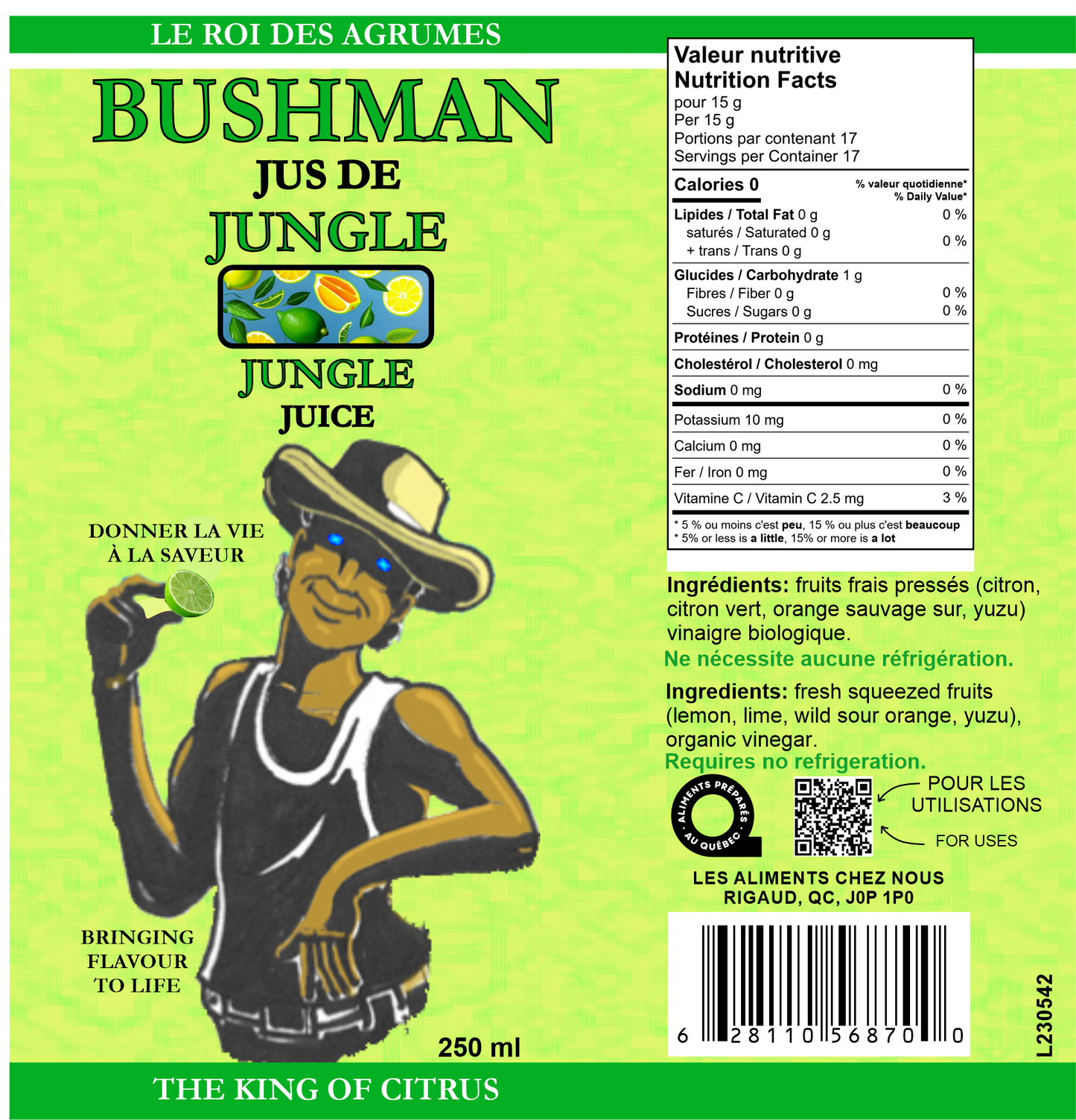 Jus de la jungle Bushman