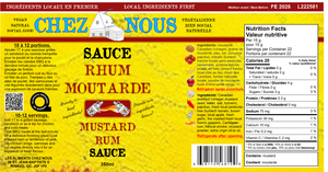 Mustard Rum Dipping Sauce and Condiment