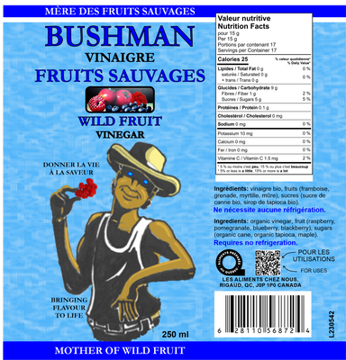 Vinaigre de fruits sauvages Bushman image 2